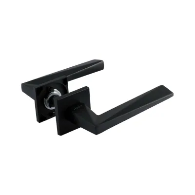 Дверная ручка НОРА-М Slim 133K AL - черный 18631