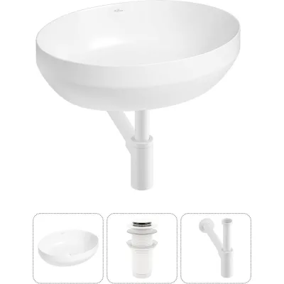 Набор Wellsee 3 в 1 Air Gap R накладная раковина 50x36 см 20212396R