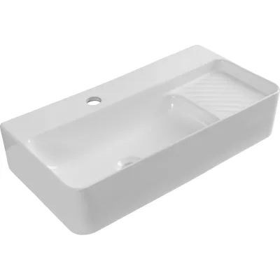 Раковина керамическая подвесная Aquanet COMFORT-3 600x305x130 с отв.под смеситель, белый (326050) 00326050