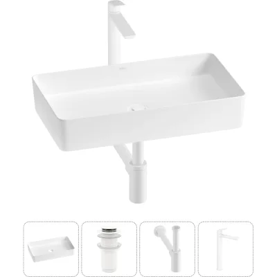 Набор Wellsee 4 в 1 FreeDom 2.0 накладная раковина 60x34 см 3230180 20214562R