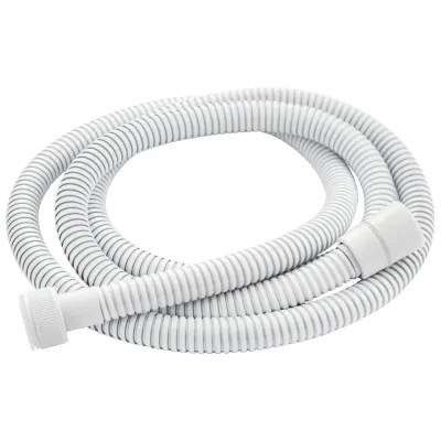 Шланг душевой GFmark 1/2 1,5 м белого цвета, металлический рифлённый 3775