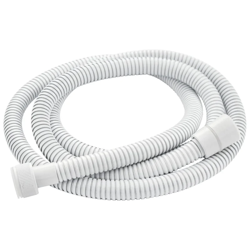 Шланг душевой GFmark 1/2 1,5 м белого цвета, металлический рифлённый 3775