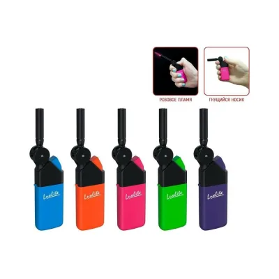 Бытовая турбо зажигалка с поворотным носиком Luxlite XHG 580 HC5 RUBBER SP 9620