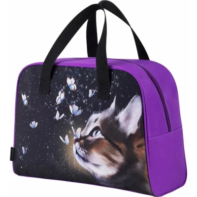 Сумка для внешкольных занятий с ручками BRAUBERG dream cat 35x25x15 см, 271592