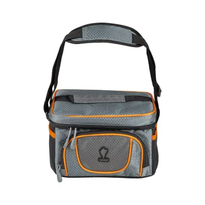 Термосумка Leonord ML15009, 5л, 23x17.5x16.5см, серый/оранжевый 104932