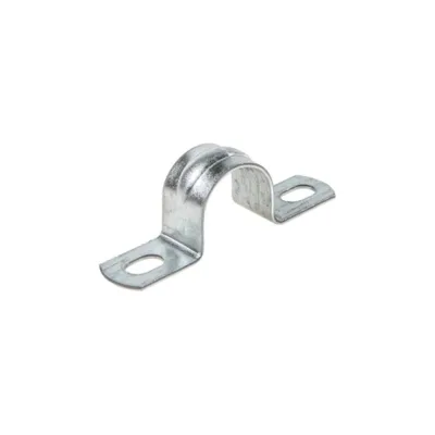 Скоба металлическая HLT двухлапковая d 31-32 мм упаковка 50 шт. 084-25-058