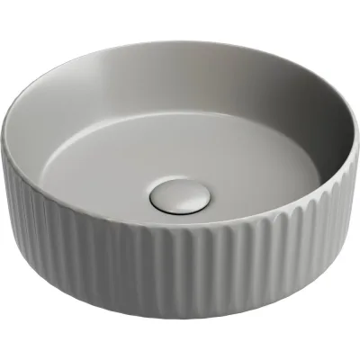 Умывальник чаша накладная Ceramicanova Element круглая, антрацит матовый, 360х360х115 мм CN6057MH