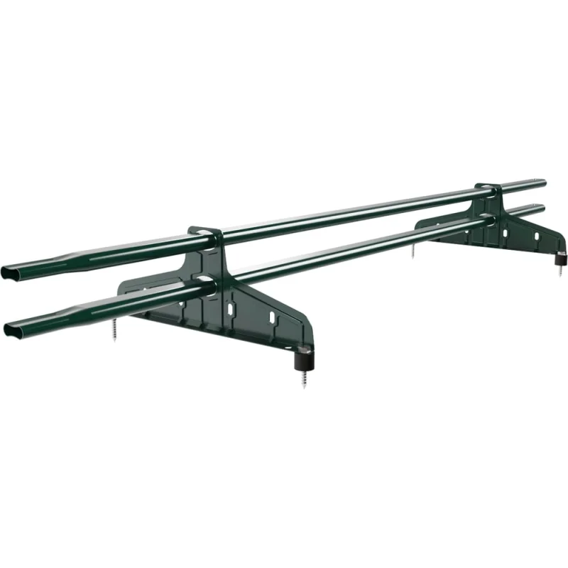 Снегозадержатель трубчатый Русский Рубеж 2.0, 20x40 мм, 1м, 2 опоры, зеленый мох RAL 6005 02.010.10.03.01.100.6005