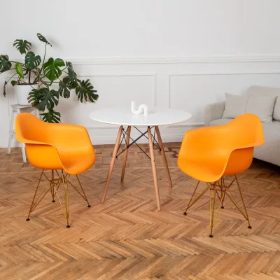 Комплект стульев пластиковых DERSTUHL 2 шт Gold Eames, желтый, DSL040.004.2