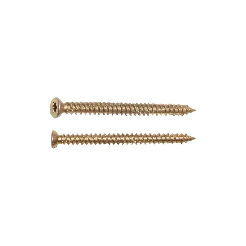 Шуруп по бетону STARFIX 7,5x112 мм, желтый цинк, T30, 1200 шт. SM-99155-1200