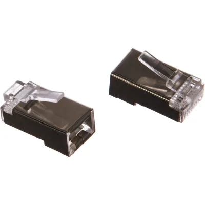 Вилка Cablexpert RJ-45 8P8C универсальн кат.5e экранирован контакты 30мкр 10шт PLUG5SP/10