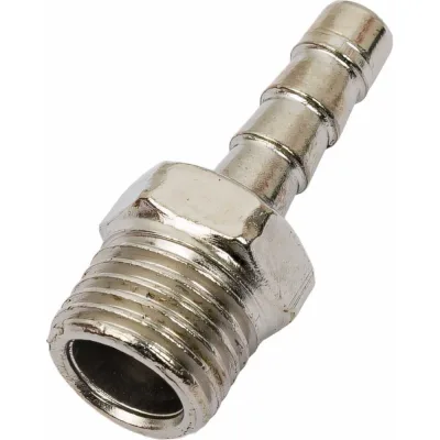 Штуцер с наружной резьбой 1/4" - елочка 6 мм ARMA M1/4-06