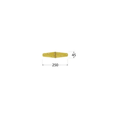 Треугольная петля Rusconnect DMX 250х45 mm 10 шт 8087