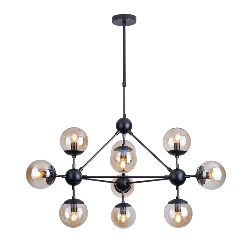 Люстра подвесная Arte Lamp Bolla E14 400 Вт 20 кв.м (A1664SP-10BK)