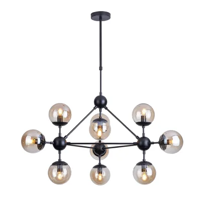 Люстра подвесная Arte Lamp Bolla E14 400 Вт 20 кв.м (A1664SP-10BK)