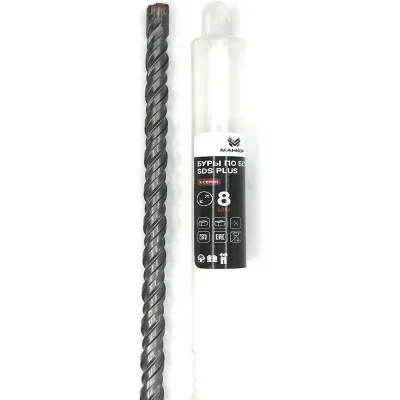 Бур по бетону МАНКОР 8x160 мм, SDS-plus, Х-тип 8.160.4P