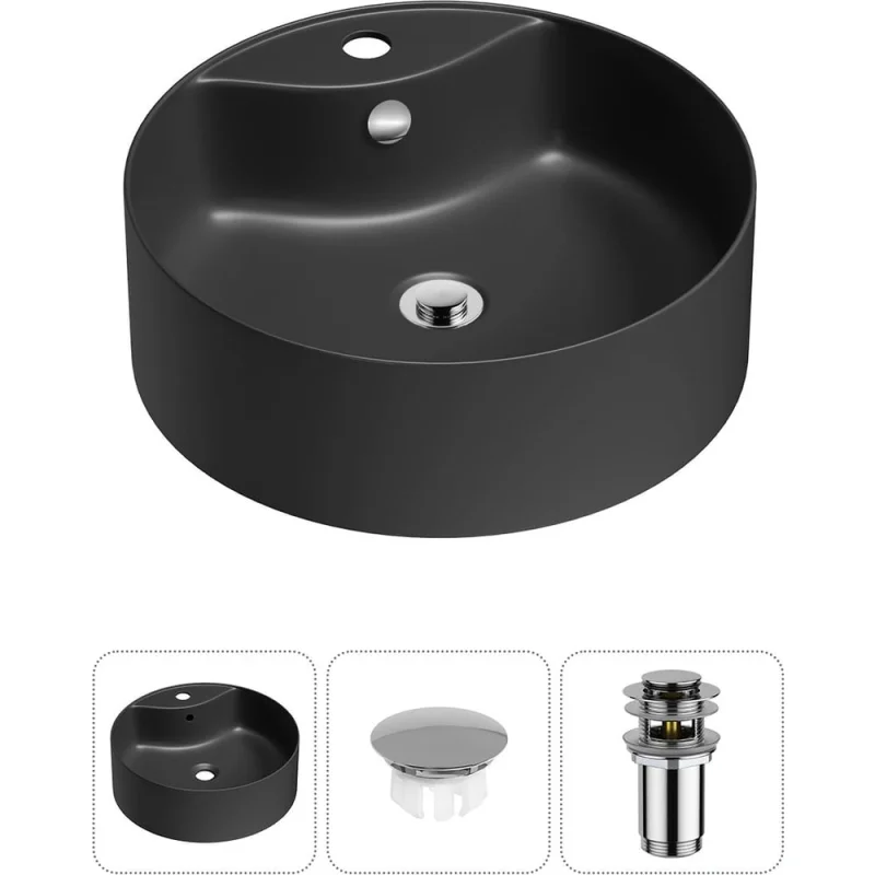 Набор Wellsee 3 в 1 Praxis накладная раковина 46x46 см 20216977R