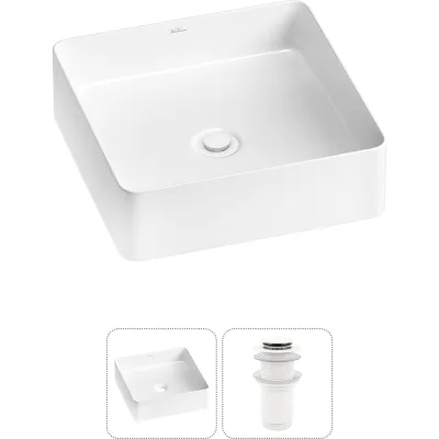 Набор Wellsee 2 в 1 FreeDom 2.0 накладная раковина 36x36 см 20214362R