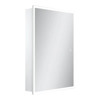 Зеркальный шкаф для ванной комнаты Sancos Cube 600x140x800 с подсветкой, арт. CU600
