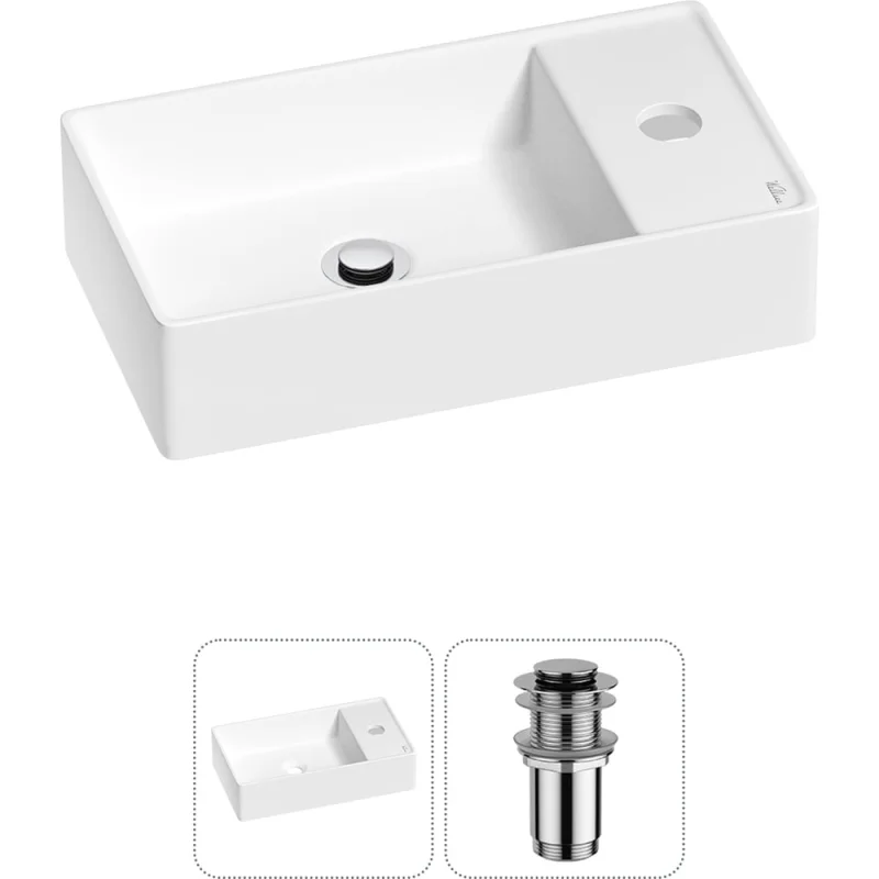 Мини-раковина для ванной комнаты или туалета Wellsee WC Area в наборе 2 в 1 20213626R