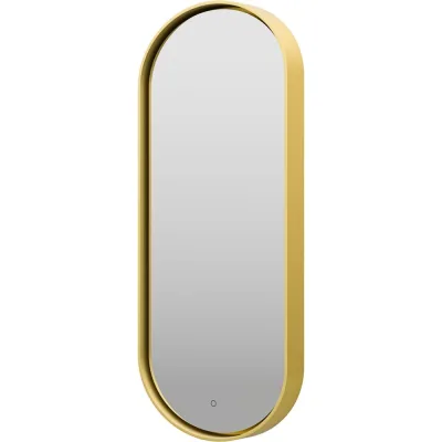 Зеркало Brevita saturn 1150x500, овальное, сенсор на зеркале, золото SAT-Dro1-050-gold