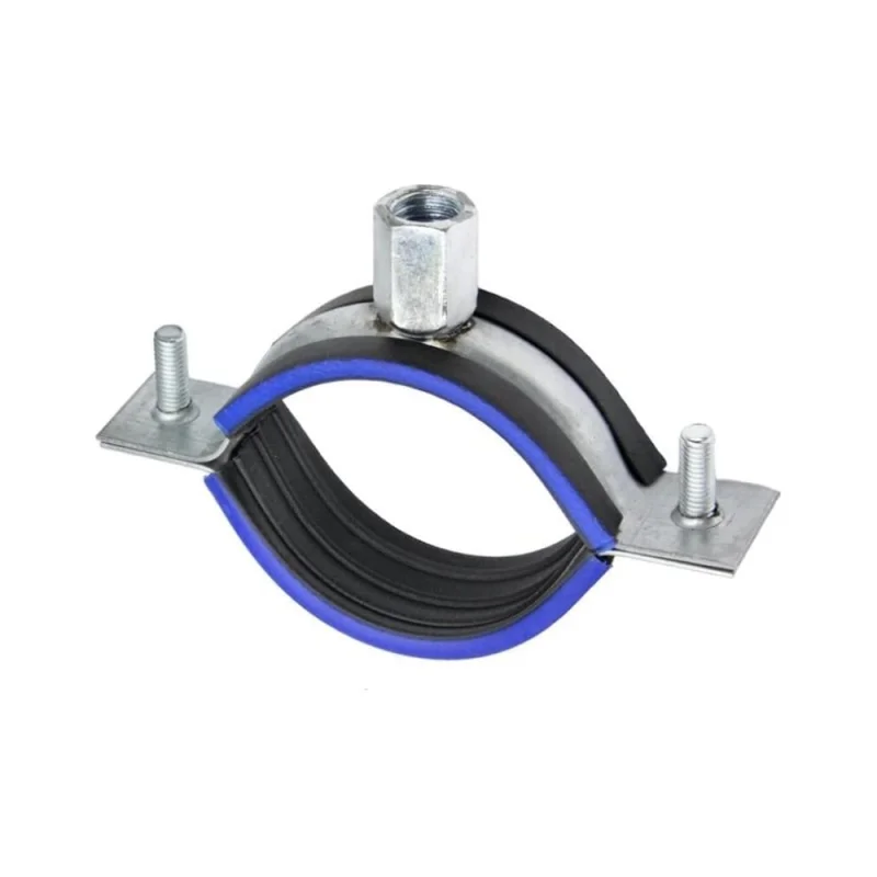Хомут трубный Stalmax LCP-NC 3 (83-91) М8/М10 с виброгасителем и комбинированной гайкой (арт. 10654) оцинкованная сталь (уп. 150 шт) 10654-023