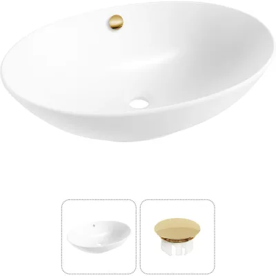 Набор Wellsee 2 в 1 Bliss накладная раковина 63x42 см 32820104R