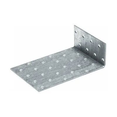 Уголок крепежный анкерный STARFIX 80x80x40 мм, KUL, белый цинк SMP-80516-1