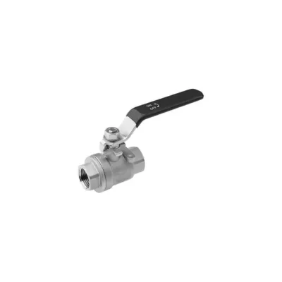 Кран шаровой DN.ru 316-316-PTFE-FP-T-H Ду80 Ру40 ZGY двухходовой, ВР ручка-рычаг D160-80236