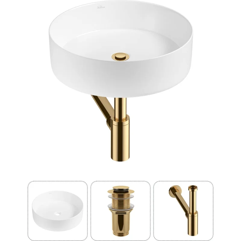Набор Wellsee 3 в 1 Coax накладная раковина 36x36 см 20213885R
