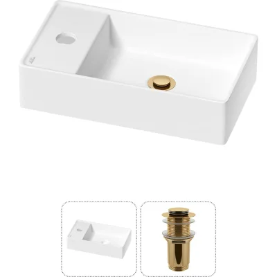Мини-раковина для ванной комнаты или туалета Wellsee WC Area в наборе 2 в 1 20213812R