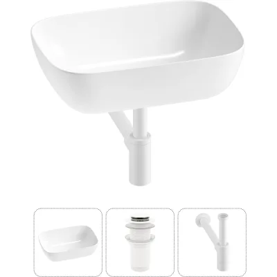 Комплект 3 в 1 Lavinia Boho Bathroom Sink накладная раковина 46x33 см 3331110 20215198R