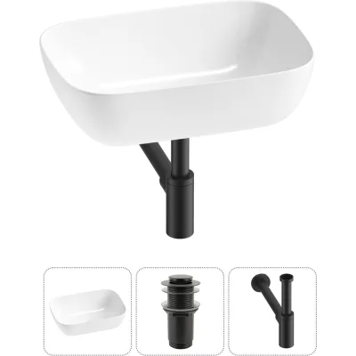 Комплект Wellsee 3 в 1 Lavinia Boho Bathroom Sink накладная раковина 46x33 см 20215196R