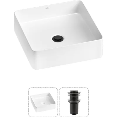 Набор Wellsee 2 в 1 FreeDom 2.0 накладная раковина 36x36 см 20214360R