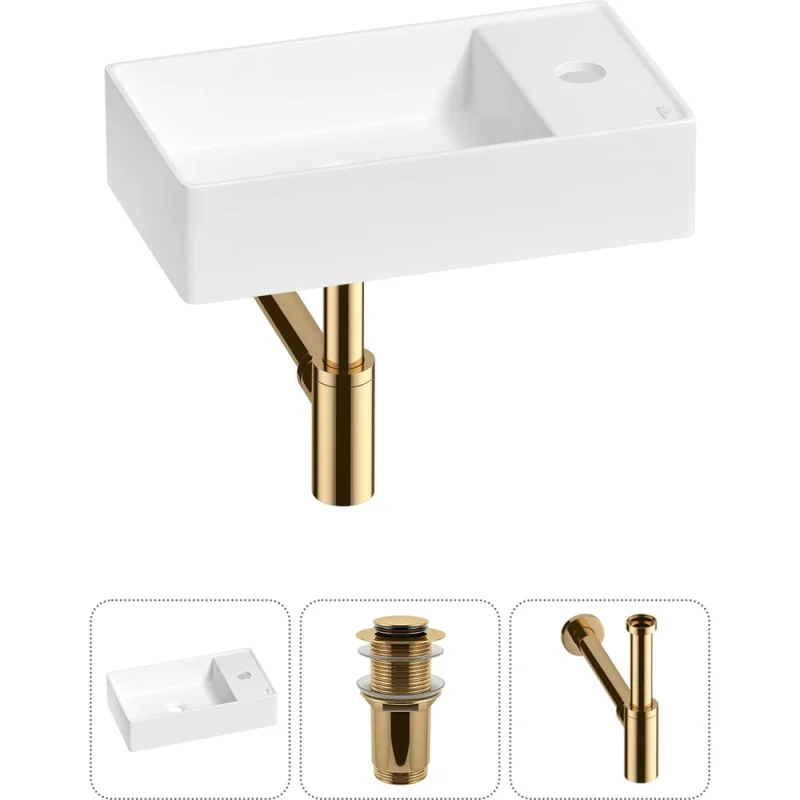 Мини-раковина для ванной комнаты или туалета Wellsee WC Area в наборе 3 в 1 20213632R