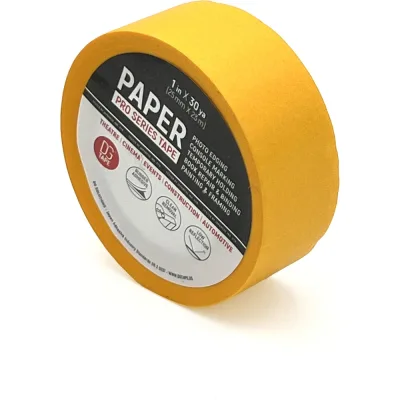 Клейкая лента бумажная оранжевая DGTAPE Masking Tape Professional 12мм х 23м, набор 4 шт. MTP1223O4