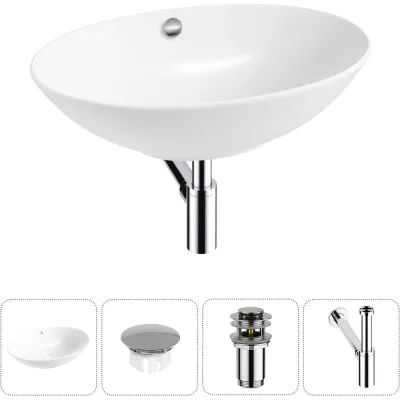 Набор Wellsee 4 в 1 Bliss накладная раковина 63x42 см 20217044R