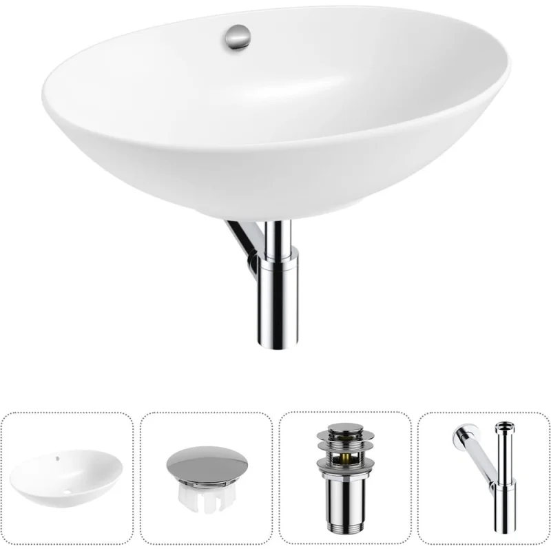 Набор Wellsee 4 в 1 Bliss накладная раковина 63x42 см 20217044R