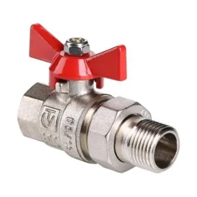 Кран шаровой СаМат Плюс д= 25 б г/ш (американка) (1 шт) SanT-0231