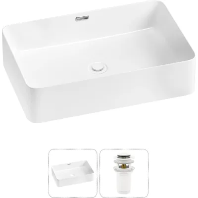 Комплект Wellsee 2 в 1 Lavinia Boho Bathroom Sink накладная раковина 60x39 см 20215242R