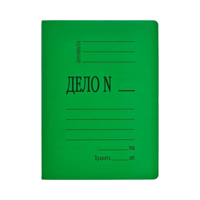 Картонный скоросшиватель Attache мелованный картон 360 г/м2 зеленый 660586
