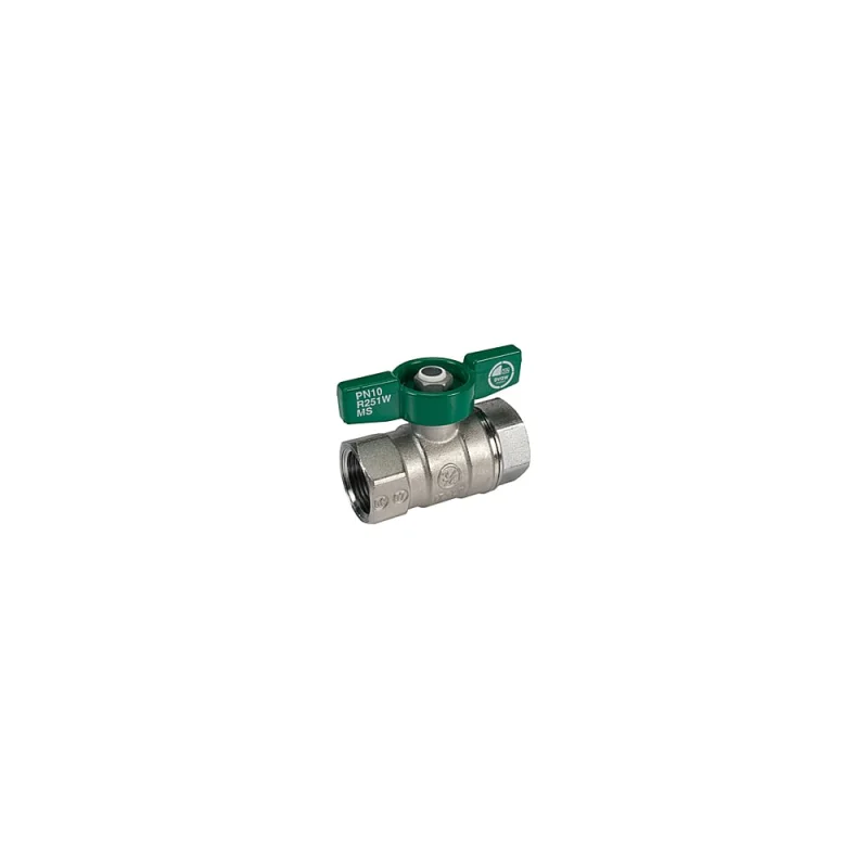 Шаровой кран Giacomini R251W латунь, хром, Ду 20, Ру42, ВР, бабочка R251WX024 007-5877