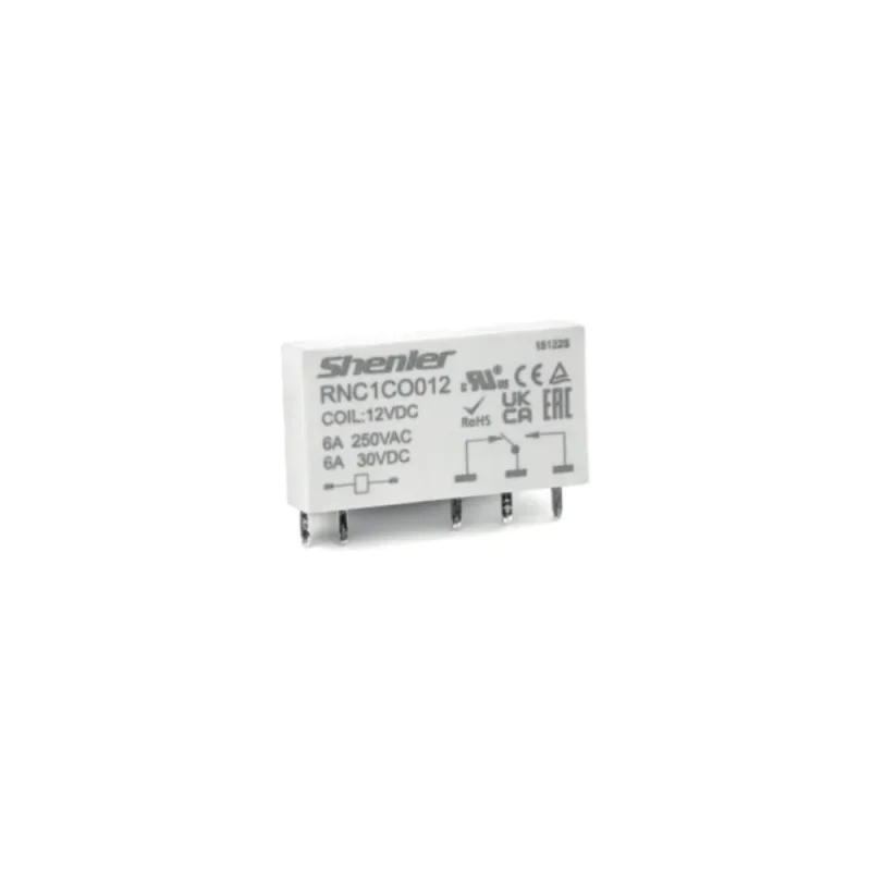 Реле SHENLER НТК Приборэнерго 1CO, 6A(250VAC/30VDC), 18VDC, для печатных плат и цоколей SNB05/SNC05, IP60 RNC1CO018