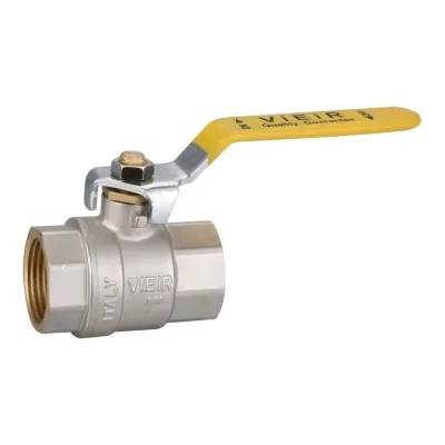 Кран газовый ViEiR 3/4, внутренняя резьба, рычаг, для подключения газовой магистрали VRQ212-02
