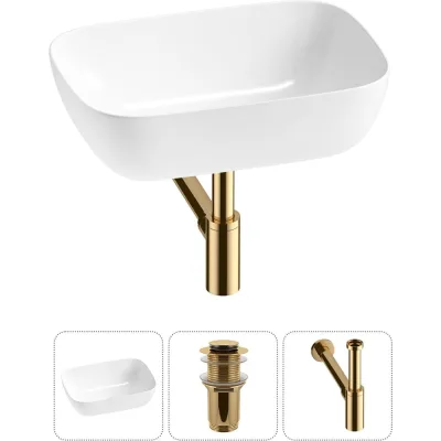 Комплект Wellsee 3 в 1 Lavinia Boho Bathroom Sink накладная раковина 46x33 см 20215197R