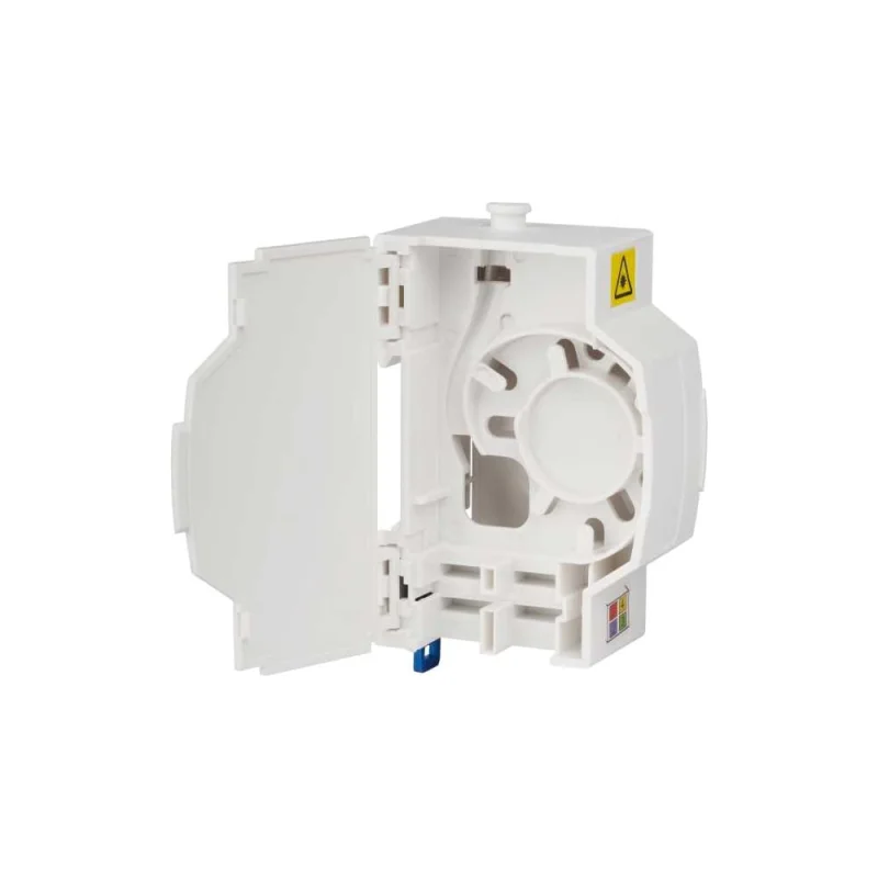 Бокс на DIN-рейку LANMASTER на 4 адаптера SC, белый, LAN-DRF-4SC/BX-WH