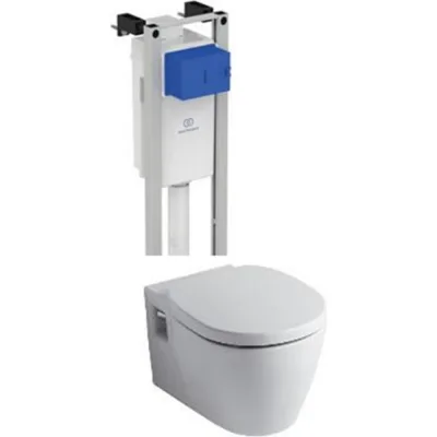 Комплект инсталляции Ideal Standard ProSys Eco Frame M с унитазом Connect E803501, сиденье микролифт E712701 W220101