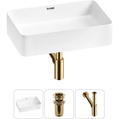 Комплект Wellsee 3 в 1 Lavinia Boho Bathroom Sink накладная раковина 60x39 см 20215245R