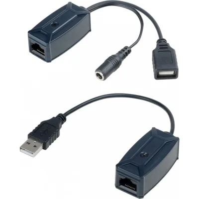Удлинитель USB интерфейса по кабелю витой пары SC&T UE01 09941