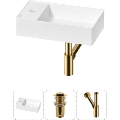 Мини-раковина для ванной комнаты или туалета Wellsee WC Area в наборе 3 в 1 20213816R